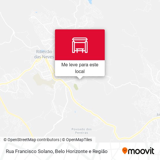 Rua Francisco Solano mapa