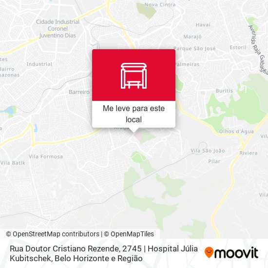 Rua Doutor Cristiano Rezende, 2745 | Hospital Júlia Kubitschek mapa