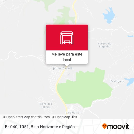 Br-040, 1051 mapa