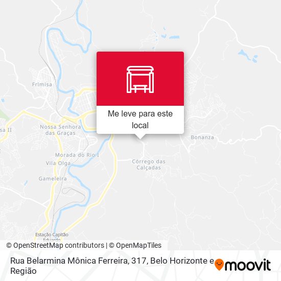 Rua Belarmina Mônica Ferreira, 317 mapa