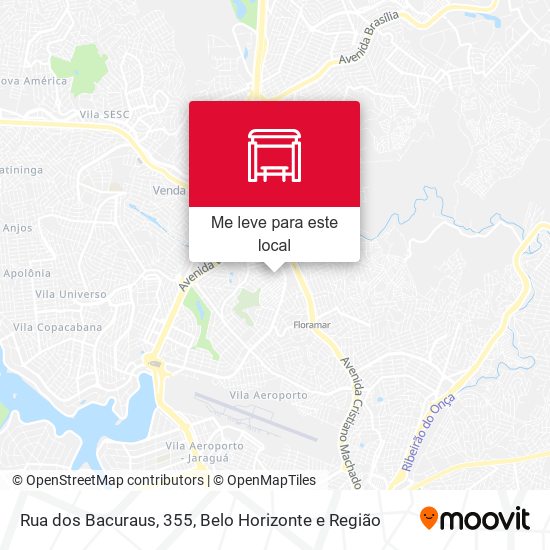 Rua dos Bacuraus, 355 mapa