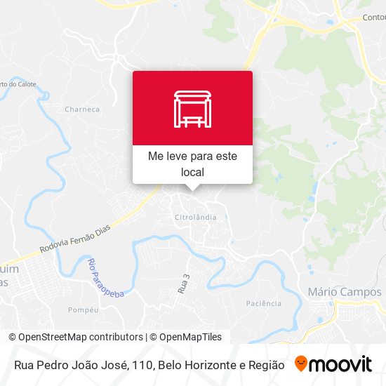 Rua Pedro João José, 110 mapa