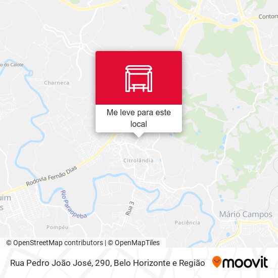 Rua Pedro João José, 290 mapa