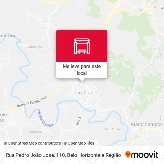 Rua Pedro João José, 110 mapa