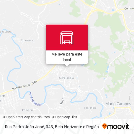 Rua Pedro João José, 343 mapa
