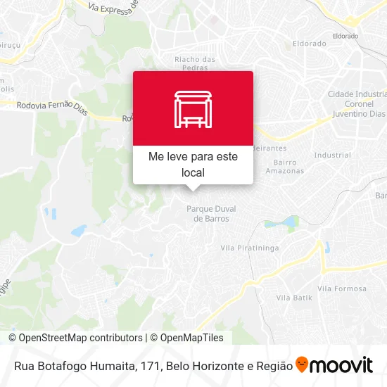 Rua Botafogo Humaita, 171 mapa