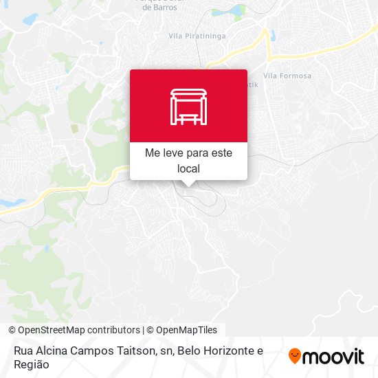 Rua Alcina Campos Taitson, sn mapa