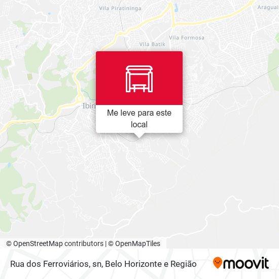Rua dos Ferroviários, sn mapa