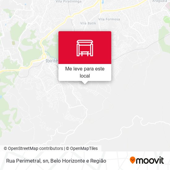 Rua Perimetral, sn mapa