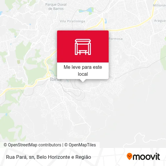 Rua Pará, sn mapa