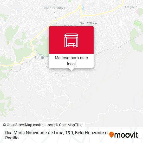 Rua Maria Natividade de Lima, 190 mapa