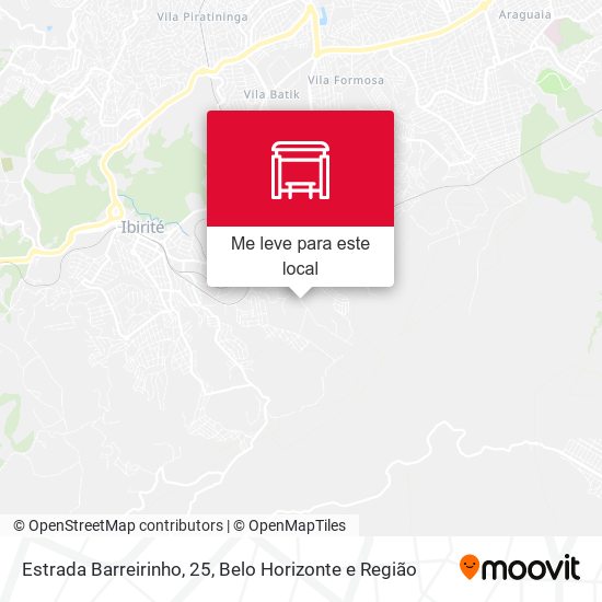 Estrada Barreirinho, 25 mapa