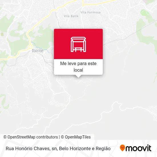 Rua Honório Chaves, sn mapa