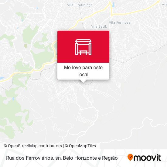 Rua dos Ferroviários, sn mapa