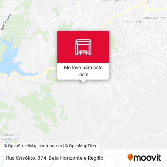 Rua Crisólito, 374 mapa