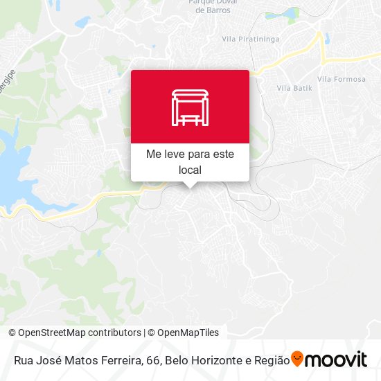 Rua José Matos Ferreira, 66 mapa