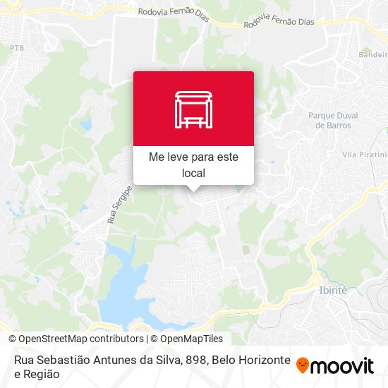 Rua Sebastião Antunes da Silva, 898 mapa