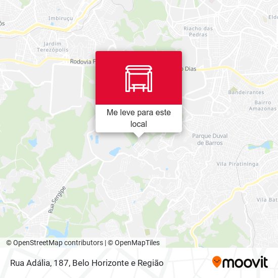 Rua Adália, 187 mapa