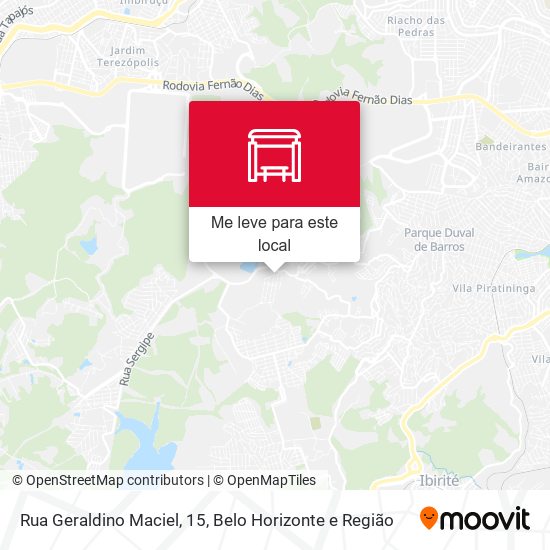 Rua Geraldino Maciel, 15 mapa