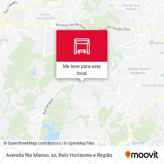 Avenida Rio Manso, sn mapa