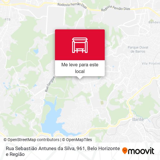 Rua Sebastião Antunes da Silva, 961 mapa