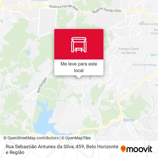 Rua Sebastião Antunes da Silva, 459 mapa