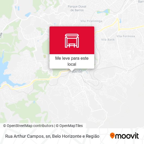 Rua Arthur Campos, sn mapa
