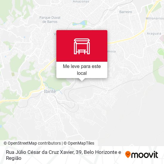 Rua Júlio César da Cruz Xavier, 39 mapa