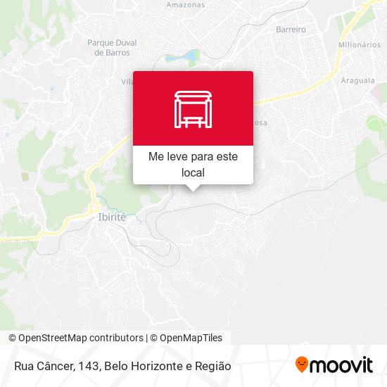 Rua Câncer, 143 mapa