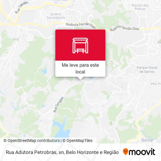 Rua Adutora Petrobrás, sn mapa