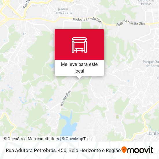 Rua Adutora Petrobrás, 450 mapa