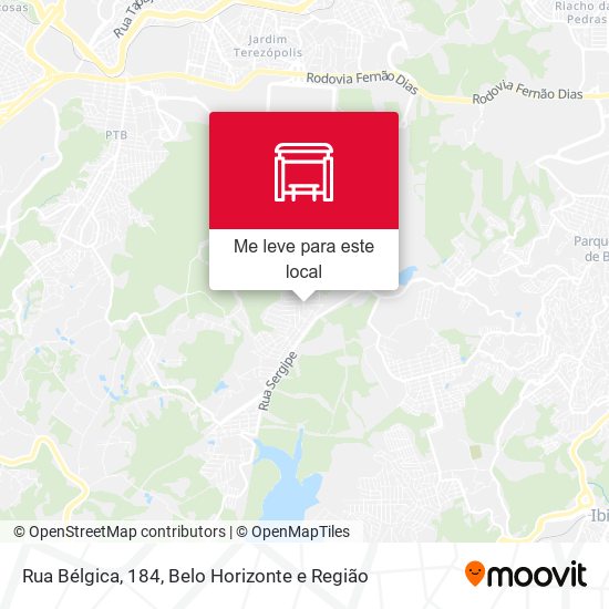 Rua Bélgica, 184 mapa