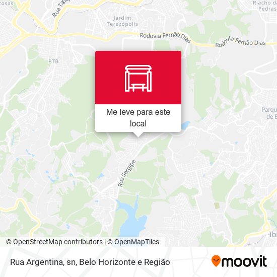 Rua Argentina, sn mapa
