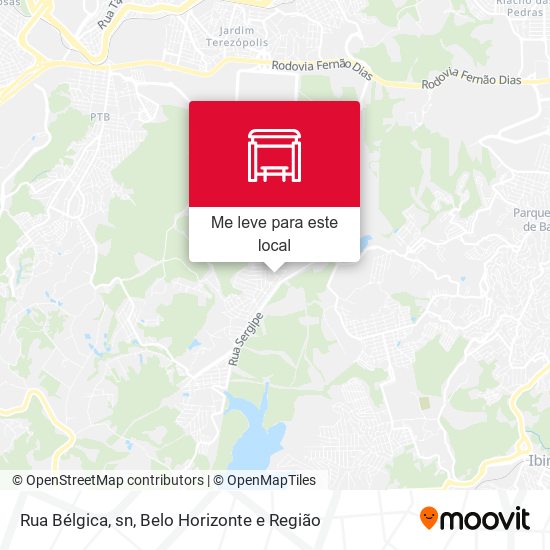 Rua Bélgica, sn mapa