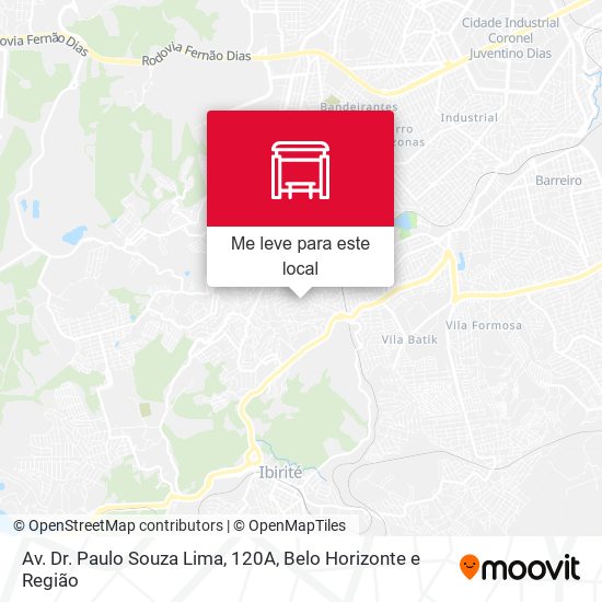 Av. Dr. Paulo Souza Lima, 120A mapa