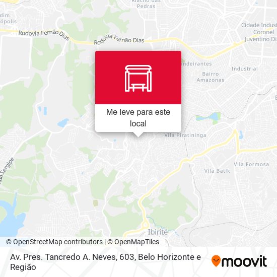 Av. Pres. Tancredo A. Neves, 603 mapa