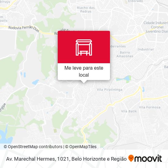 Av. Marechal Hermes, 1021 mapa