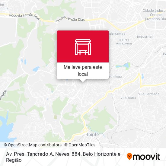 Av. Pres. Tancredo A. Neves, 884 mapa