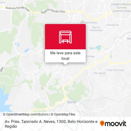 Av. Pres. Tancredo A. Neves, 1300 mapa