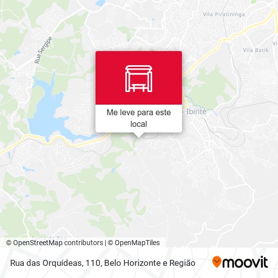 Rua das Orquídeas, 110 mapa