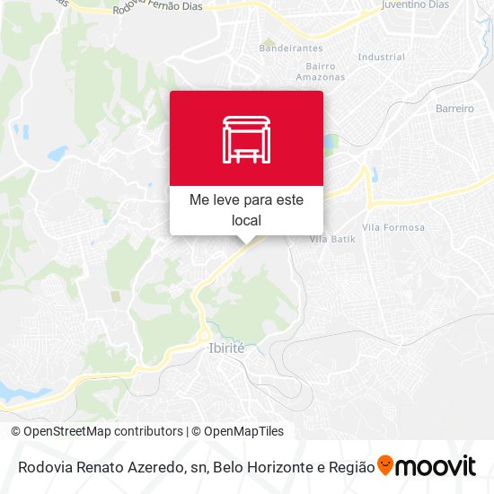 Rodovia Renato Azeredo, sn mapa