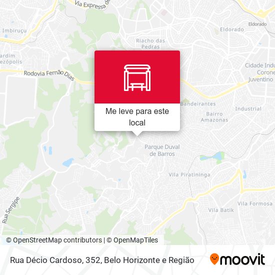 Rua Décio Cardoso, 352 mapa