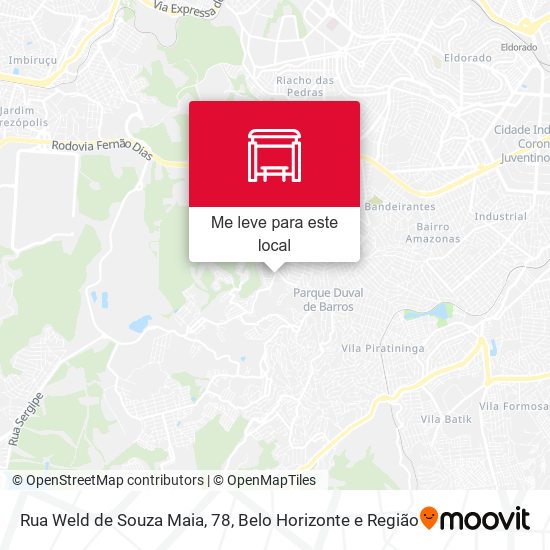 Rua Weld de Souza Maia, 78 mapa