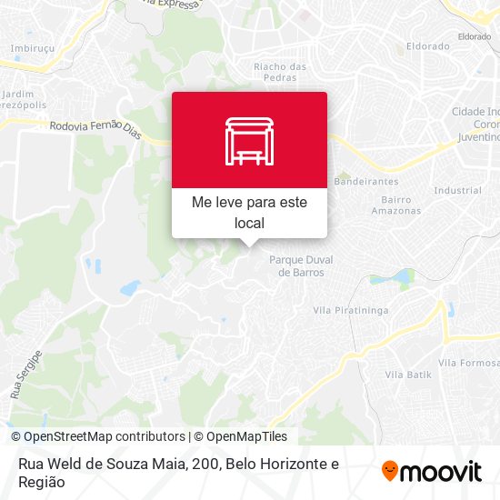 Rua Weld de Souza Maia, 200 mapa