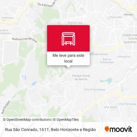 Rua São Conrado, 1611 mapa