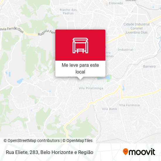 Rua Eliete, 283 mapa