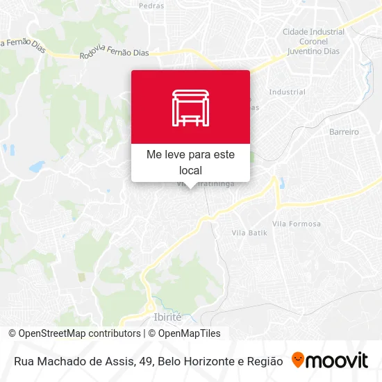 Rua Machado de Assis, 49 mapa