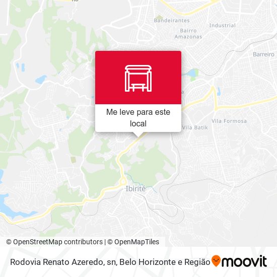 Rodovia Renato Azeredo, sn mapa