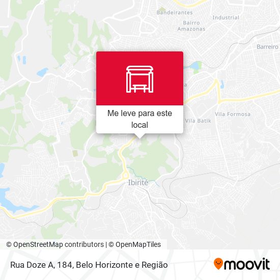 Rua Doze A, 184 mapa