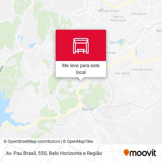 Av. Pau Brasil, 550 mapa